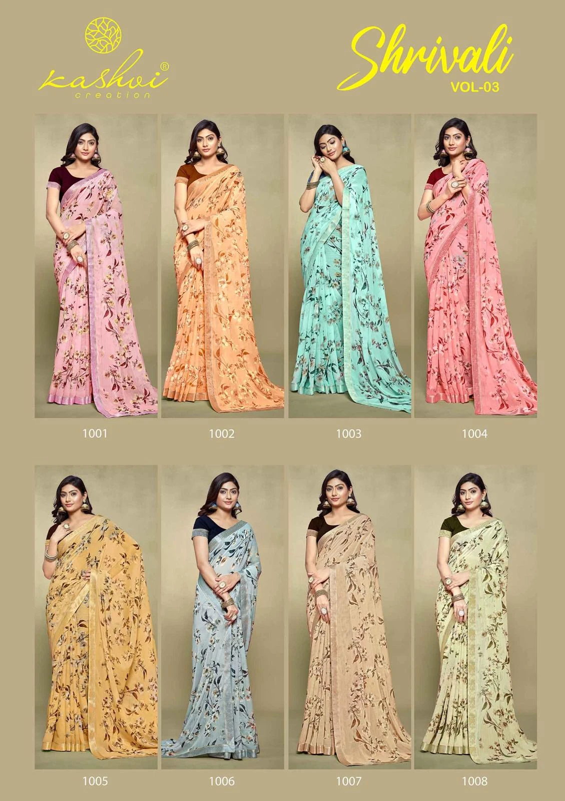 Kashvi Creation Shrivali Vol 03 White Cat Wholesale Fancy Sarees Catalog — Wholesale Sarees, Kashvi Creation wholesale from Surat — view 9